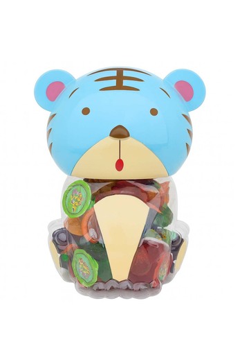 Top Ingrediente Blue Tiger Jar – 100×13 g Mini Jelly Cup – Colorful Jellies with Fruit Flavors –