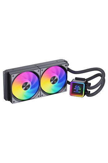 Snowman KS240mm processor cooler, liquid cooling system, ARGB controlled LEDs.