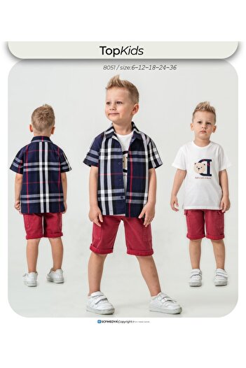 Top Kids Boys' Teddy Style Summer Set