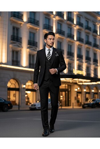 ilayda emir Custom Design Blazer Men Suit Black