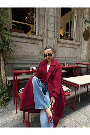 My Blog Light Burgundy Frankfurt Coat - 408021