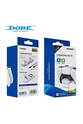 Dobe Statie De Incarcare Dubla Pentru Controller PlayStation5, Control Al Bateriei, Fast Charging