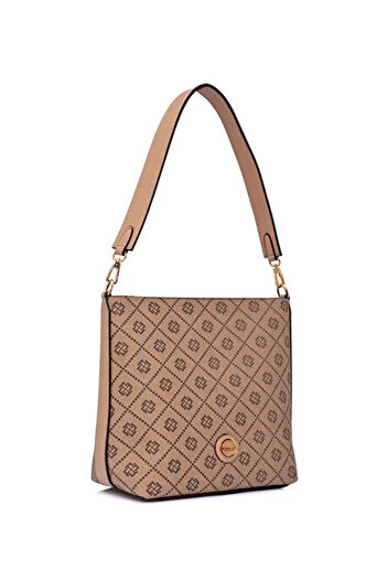Fossil حقيبة كتف نسائية من لينا مونوجرام