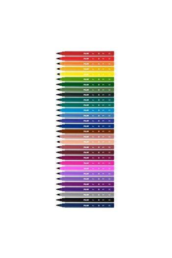 Milan Felt Tip Pens, Color Multicolor, Material Plastic/Ink, 30 pcs/set