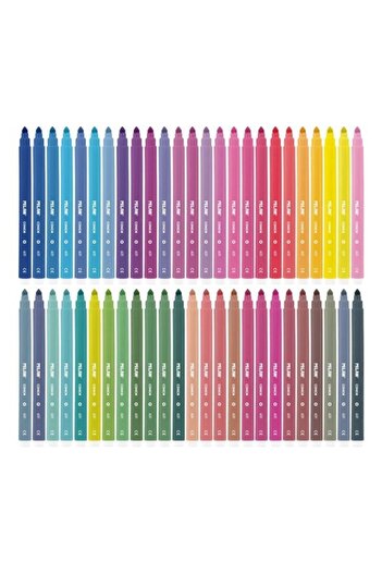 Milan Markers, Color Multicolor, Material Plastic/Ink Water-Based, 50 pcs/set
