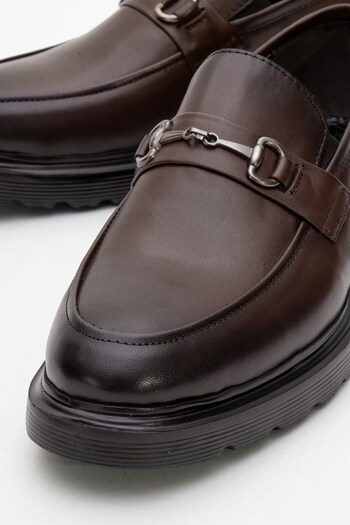 depderi Genuine Leather, 4 Seasons, Laceless, Inner and Outer Leather, Men's Shoes