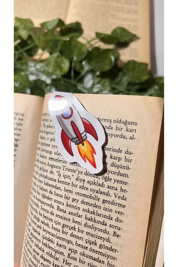 Handeto Kraft Magnetic Space Rocket Bookmark Magnetic Bookmark Magnet Bookmark Magnetic Book Mark