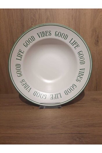 Keramika Pasta Plate 26 cm Delta Matte Digital Printing