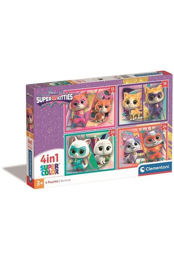 CLEMENTONI SuperCats Puzzle: Hero 4 in 1