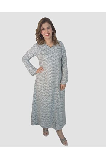 Hayati Collections 1 Piece – Georgette Light Blue Maxi