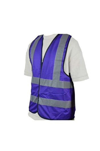 Generic Safety Vest Heavy Reflective 2 Line Blue
