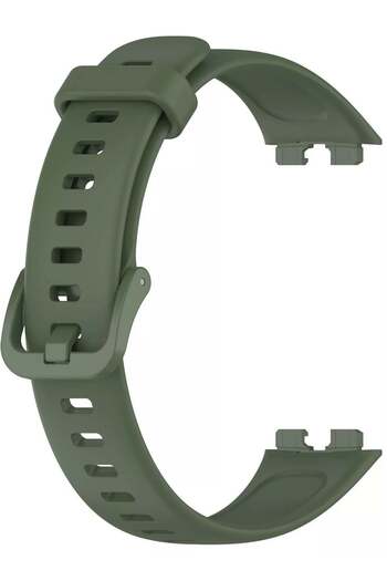 Generic Silicone Strap For Huawei Band 9 Band 8 Replacement Sport Watch Band - Green