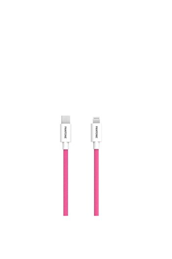Pantone MFi Lightning - USB-C Cable 1.5m PT-CTL002-5 Pink 184c