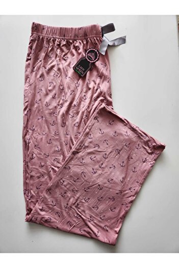 Lady Queen Lycra Ring Viscose Oversize Size Pajama Bottoms 6020