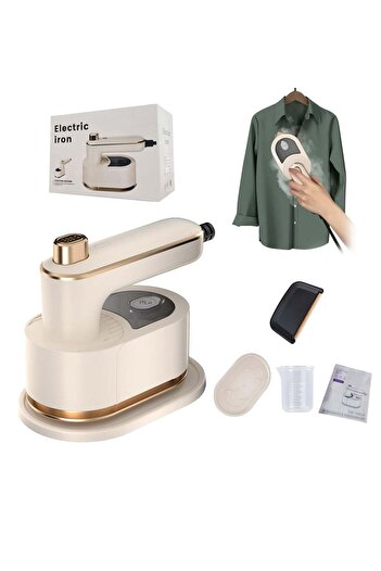 Generic Mini Travel Steam Iron – Portable Handheld Garment Steamer 180° Rotating Foldable