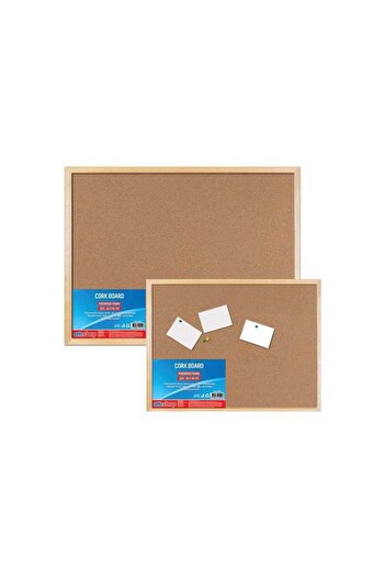 Offishop Cork board, wooden frame, 40x50 cm -