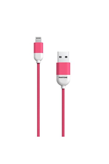 Pantone MFi USB - Lightning Cable 1.5 m 2.4A PT-LCS001-5 Pink 184c
