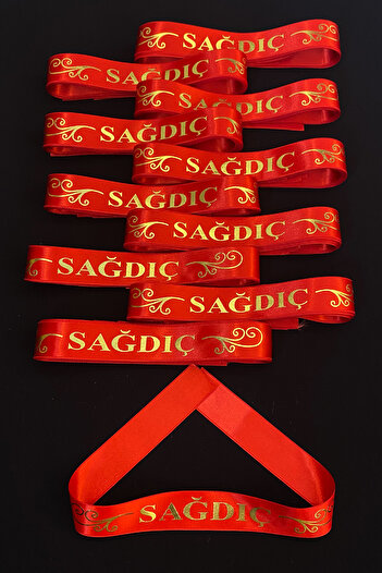 ZEYMERADE Red Groomsmen Armbands, 10 Pieces Arm Wrist Bands, Henna Night Wedding Bride Bachelorette Promise