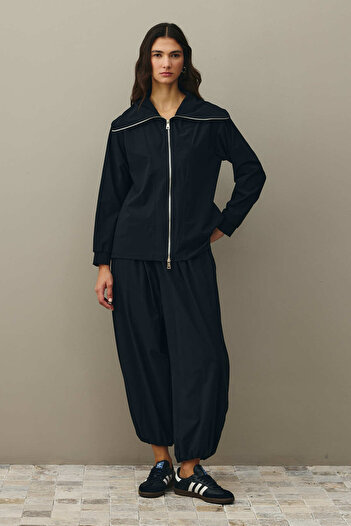 Fahhar Zippered Light Touch Suit Black