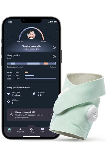 Owlet Dream Sock Plus - Smart Baby Monitor, Mint