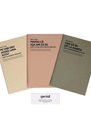 WonderStore Funny gift for the boss - Set of 3 brilliant notebooks - Leadership exercises for serious leaders