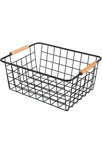STOREMAX Steel Organizer Basket - Bread and Serving, Kitchen, Office, Cabinet Organizer, Home Interior Organizer Multi a