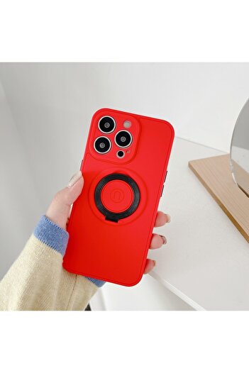 SOHO Protective case compatible with Apple iPhone 13 Mini MagSafe Silicone Red