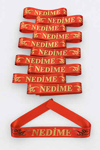 ZEYMERADE 1 Piece of Armband, Red Bridesmaid Arm Ribbon Bracelet Band, Wedding Bride Bachelorette Promise Henna Circumcision