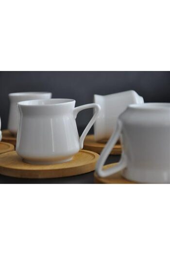 STOREMAX Coffee Cup Set - with Bamboo Plate 1088605