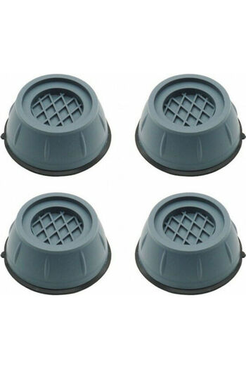 Ella Home Set de 4 picioare pentru mașina de spălat, antivibrații, antizgomot, antiderapante, gri