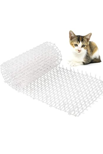 GOLD MARKET Plasă de grădină de protecție, rolă de 2 m, plasă cu țepi împotriva animalelor, 200 x 30 cm, albă