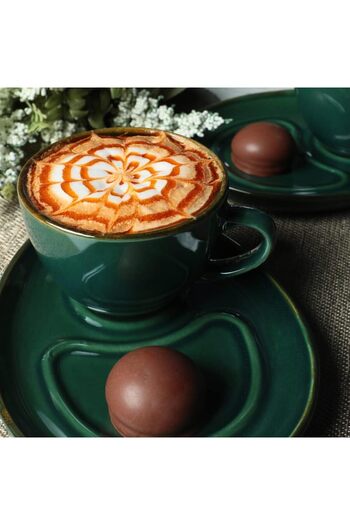 STOREMAX Emerald Coffee Presentation Set 4 Pieces for 2 People 1088605