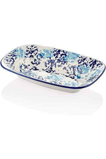 STOREMAX Blue Cloudy Boat Plate 25 * 16 cm 1088605