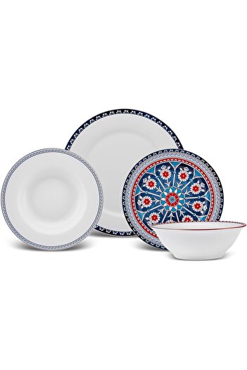 STOREMAX Ancient 24 Piece Dinnerware Set for 6 People 1088605