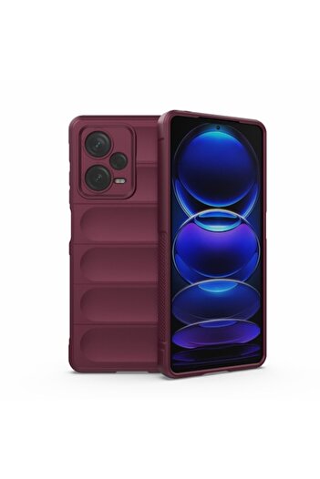 SOFAL Phone case for Xiaomi Redmi Note 12 Pro 5G, H144, Polyurethane, Bordeaux