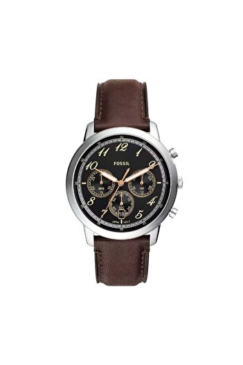 Fossil ساعة نيوترا الفضية للرجال من الفولاذ المقاوم للصدأ - FS6024