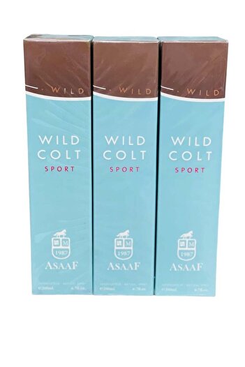 ASAAF Wild Colt Sport Eau de Parfum 3 x 200 ml