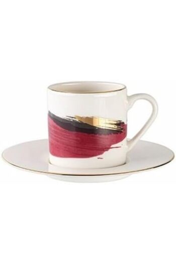 STOREMAX Desen1 Coffee Cup with Plate 90Cc 1088605