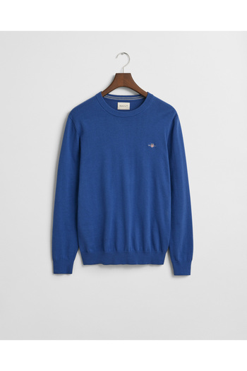 Gant Men's Blue Regular Fit Crew Neck Sweater