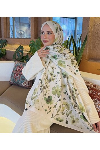MODA Mineleşarp Autumn Color Tones Soft Pattern Transition Cotton Shawl