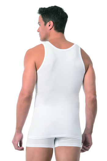 ÖZKAN underwear Özkan 10852 3-Pack Men's Premium Flexible Fabric Cotton Modal Thick Strap Undershirt