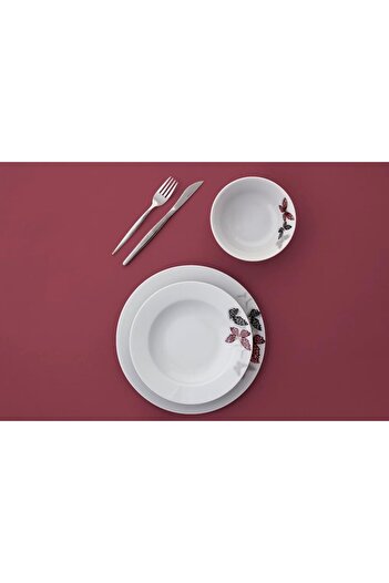 STOREMAX Goldwhirl Pink Butterfly 18 Piece Dinner Set for 6 People Trendflash 467437