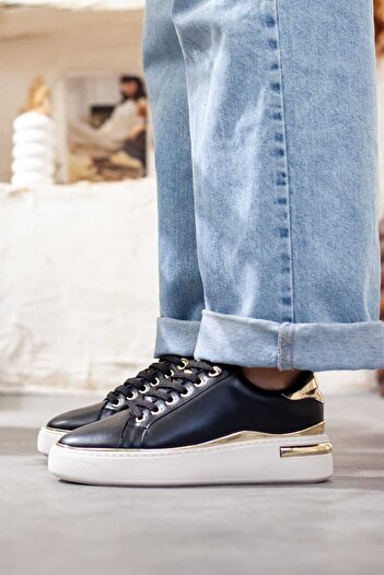 Adım Adım Γυναικείο casual μαύρο sneaker