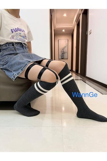 Generic Women Adjustable Thigh Garter Elastic Leg Garter with Clips – Punk Gothic