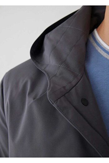 Boris Becker Liaker Anthracite Color Hooded Raincoat