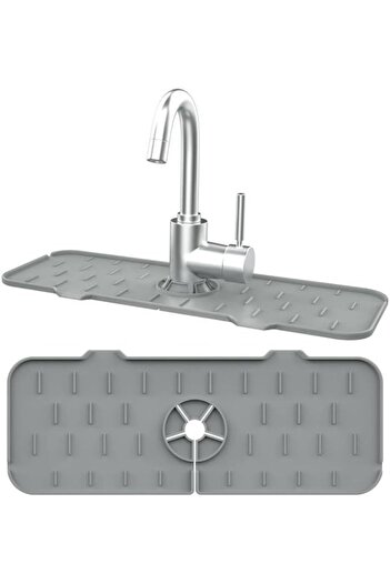 STOREMAX Water Blocking Kitchen Sink Faucet Edge Silicone Mat Splash Blocking Mat 1088605