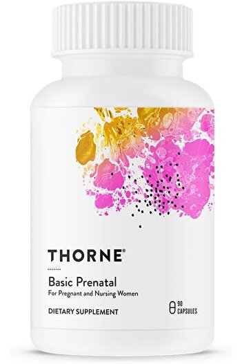 Thorne Basic Prenatal - Folate Multi for Pregnant & Nursing Women, 90 Capsules
