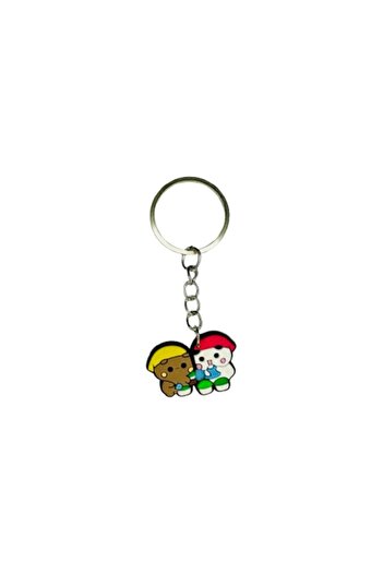 OEM Couple keychain Bubu and Dudu, 7.6 cm, Multicolor