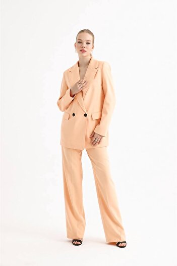 chwain Double-Breasted Buttoned Jacket Suit Chw Collection