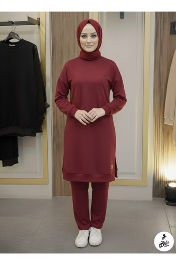 Bala Giyim Women's Two-Ply Tunic with Slit